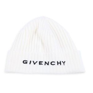 GIVENCHY Logo Ribbed Wool Beanie - brand new unworn